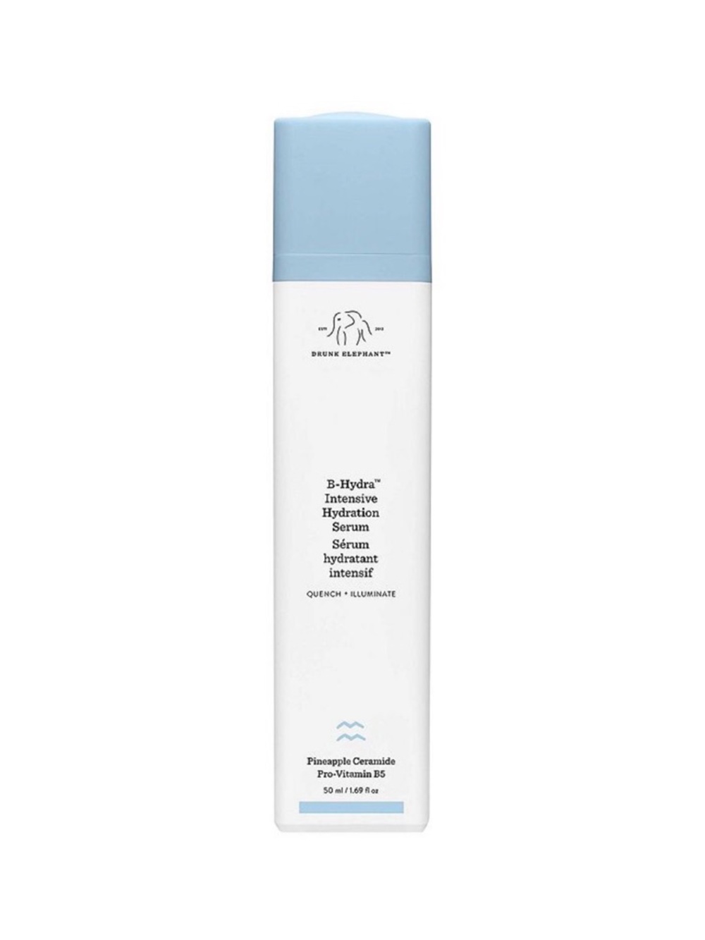 Drunk Elephant B-Hydra Intensive Hydration Serum — Light Blue & White